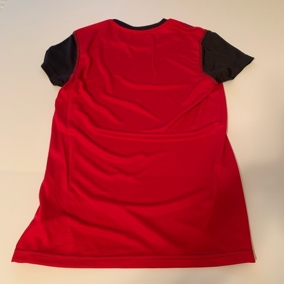 ZORREL Men's Block Active T-Shirt Black and red - Picture 3 of 6